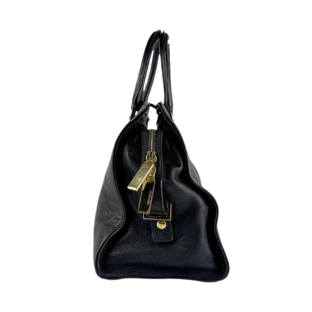 Saint Laurent leather Y Black Cabas handbag Black